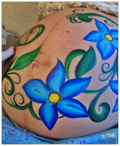 paso 4 belly painting